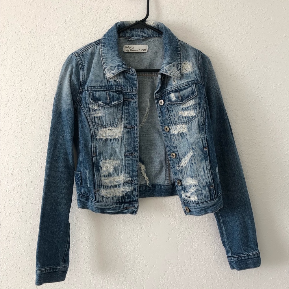Distressed Denim jacket
